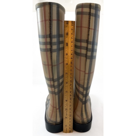 Burberry Rubber Plaid Rainboots - Picture 6 of 6